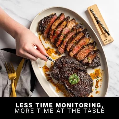 Essential MEATER Plus: Smart Bluetooth Wireless Meat Thermometer Digital | BBQ, Grill, Oven, Smoker, Air Fryer