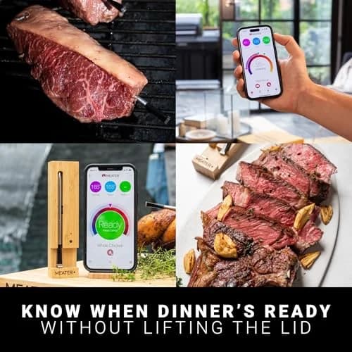Essential MEATER Plus: Smart Bluetooth Wireless Meat Thermometer Digital | BBQ, Grill, Oven, Smoker, Air Fryer
